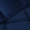 vidaXL Summer Duvet Quilted Dark Blue 200 x 220 cm Microfiber