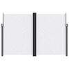 vidaXL Retractable Side Awning White 220x1200 cm
