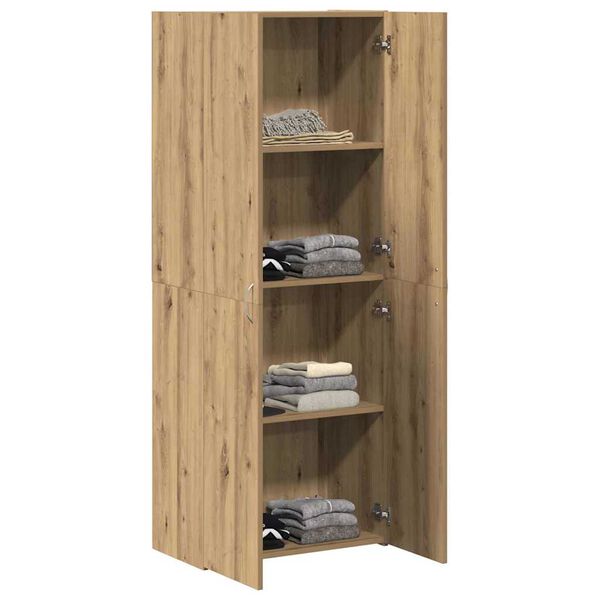 vidaXL Office Cabinet Artisan oak 60 x 32 x 153 Engineered wood