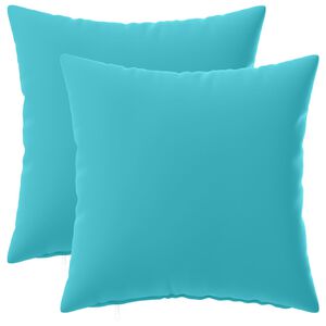 vidaXL Cushion Cover 2 pcs HEERLEN Turquoise 30 x 30 cm Polyester