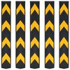 vidaXL Reflective Corner Guards 5 pcs Rubber 80 cm