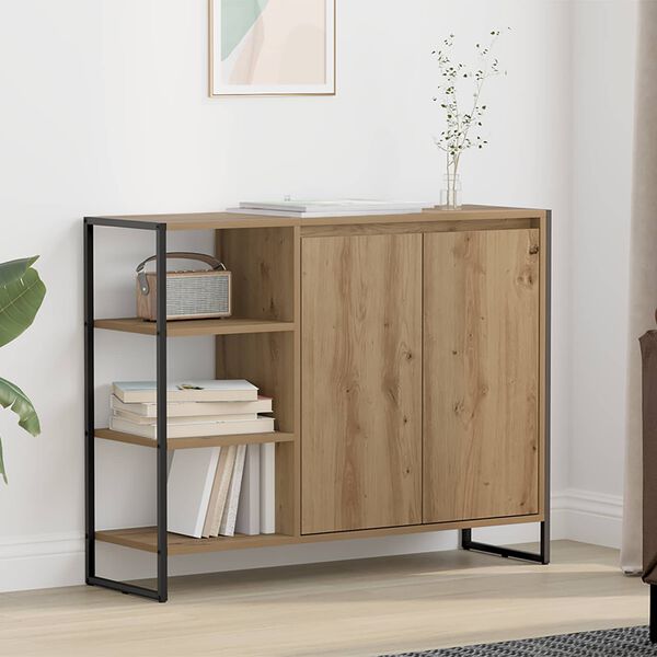 vidaXL Side Cabinet Artisian Oak 96.5 x 30 x 75 cm Engineered Wood