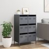 vidaXL Highboard Anthracite 68x39x101.5 cm Steel