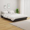 vidaXL Bed Frame without Mattress Grey Solid Wood Double