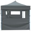 vidaXL Folding Pop-up Party Tent with 5 Sidewalls 870x291x315 cm Anthracite