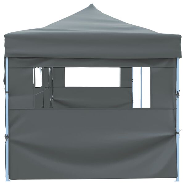 vidaXL Folding Pop-up Party Tent with 5 Sidewalls 870x291x315 cm Anthracite