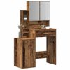 vidaXL Dressing Table Old Wood 80 x 35 x 132 cm Engineered Wood