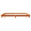 vidaXL Bed Frame without Mattress Wax Brown 160x200 cm Solid Wood Pine