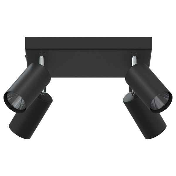 vidaXL Ceiling Spotlight Black 26 x 26 x 16.5 cm Steel