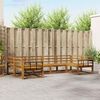vidaXL Outdoor Sofa Set 6 pcs Natural Solid Acacia Wood