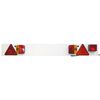 vidaXL Trailer Light Red 115x7x14 cm 12V Classic Bulb