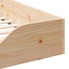 vidaXL Bed Frame Brown 80 x 220 cm Solid Pine Wood