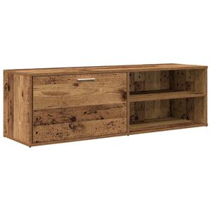 vidaXL TV Cabinet Old Wood 120x34x37 cm Engineered Wood