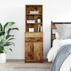 vidaXL Bedside Cabinet Old Wood 39x35x125 cm Engineered Wood