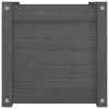 vidaXL Garden Planters 2 pcs Grey 40x40x40 cm Solid Pinewood