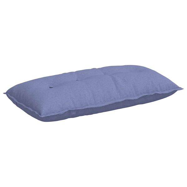 vidaXL Back Pillow Jeans Blue 100 x 19 x 50 cm Fabric