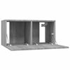 vidaXL TV Cabinet Set 2 pcs Grey 60 x 30 x 30 cm Engineered Wood
