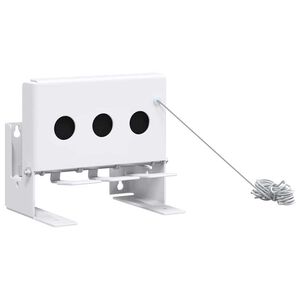 vidaXL 3-Hole Biathlon Knockdown Target with Reset Cord