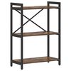 vidaXL Bookshelf 60 x 30 x 85 cm Engineered Wood Smoked Oak