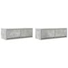 vidaXL TV Cabinets 2 pcs Concrete Grey 80x31x25.5 cm Engineered Wood