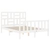 vidaXL Bed Frame without Mattress White 140x200 cm Solid Wood Pine