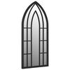 vidaXL Garden Mirror Black 100x45 cm Iron for Outdoor Use