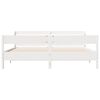 vidaXL Bed Frame without Mattress White 180x200 cm Super King Solid Wood Pine