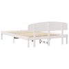 vidaXL Bed Frame with Headboard White 140 x 200 cm Solid Pine Wood