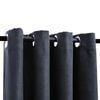 vidaXL Blackout Curtains with Metal Rings 2 pcs Anthracite 140x245 cm