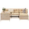 vidaXL 5 Piece Garden Sofa Set Solid Wood Pine
