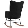 vidaXL Rocking Chair Black Velvet