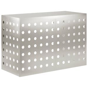 vidaXL Air Conditioner Cover Silver 90 x 40 x 60 cm Stainless Steel