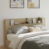 vidaXL Headboard Sonoma Oak 200 x 16.5 x 103.5 cm Engineered Wood