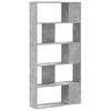 vidaXL Bookcase 5-Tier Concrete Grey 80.5x23.5x162.5 cm Engineered Wood