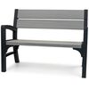 Keter 2-Seater Garden Bench Montero Grey 233309