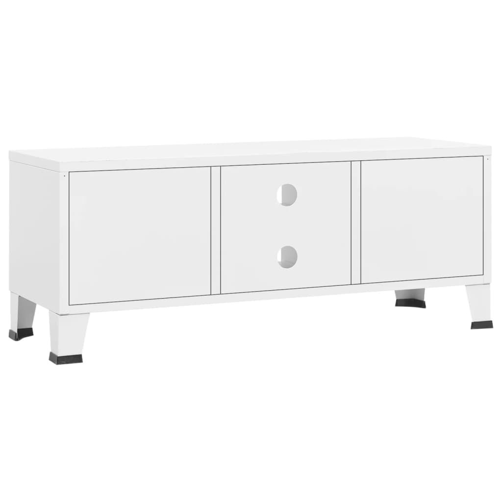 White metal tv on sale stand