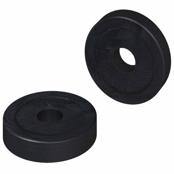 vidaXL suitable for Flat Washer 2 pcs Black &empty;15 x 3 mm PVC Copolymer