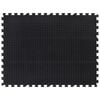 vidaXL Rubber Floor Tile Black 12 mm 90x120 cm