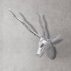 vidaXL Wall Mounted Gazelle's Head Decoration Aluminium Silver 33 cm
