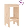 vidaXL 9 Piece Garden Bar Set Solid Wood Pine