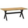 vidaXL Dining Table NOAIN X-Shaped Legs 180x90x75 cm Solid Wood Pine
