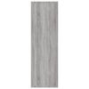vidaXL Book Cabinet/Sideboard Grey Sonoma 50x25x80 cm Engineered Wood