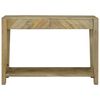 vidaXL Console Table Natural Grey 110 x 30 x 80 cm Solid Mango Wood
