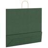 vidaXL Paper Bags 250 pcs with Handles Green 54x15x49 cm
