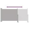 vidaXL Patio Retractable Side Awning 120 x 300 cm Grey