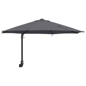 vidaXL Garden Parasol Manual Anthracite 248 x 248 x 148 cm