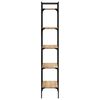 vidaXL Bookcase 5-Tier Sonoma Oak 56x31.5x174 cm Engineered Wood