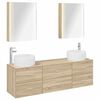 vidaXL Bathroom Furniture Set 5 pcs Sonoma Oak