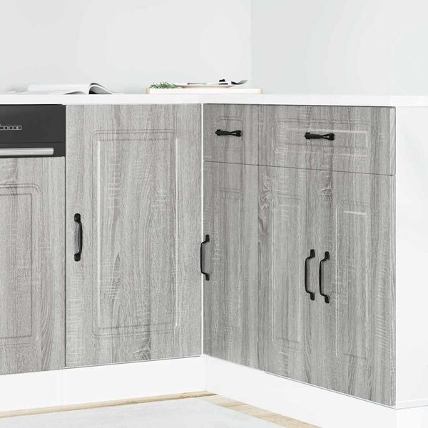 vidaXL Kitchen Base Cabinet Kalmar Grey Sonoma Engineered Wood