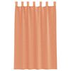vidaXL Voile Curtains with Loops 2 pcs Terracotta 140x175 cm